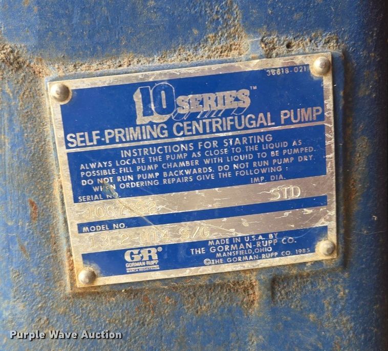 image for item EE8475 Gorman-Rupp 13E2-M14 water pump