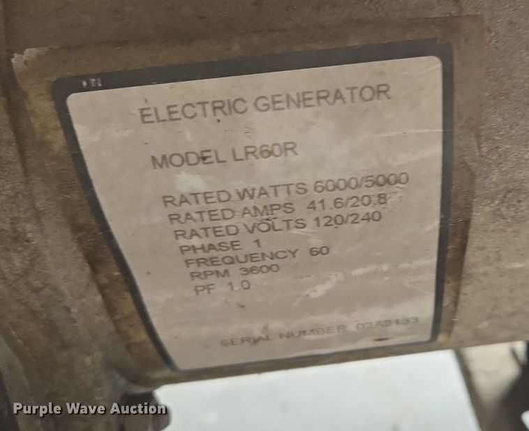 image for item EE8479 Volt Master  6000 generator