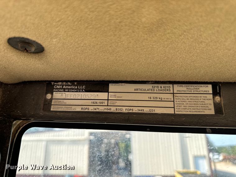 image for item EH6993 2007 Case 521D wheel loader