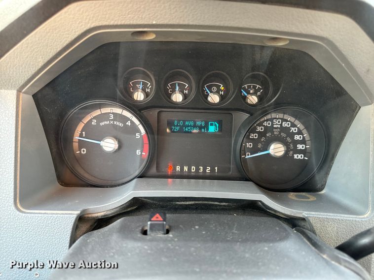 image for item EH6994 2012 Ford F550 XL SuperCab flatbed truck