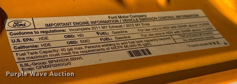 image for item EH6994 2012 Ford F550 XL SuperCab flatbed truck