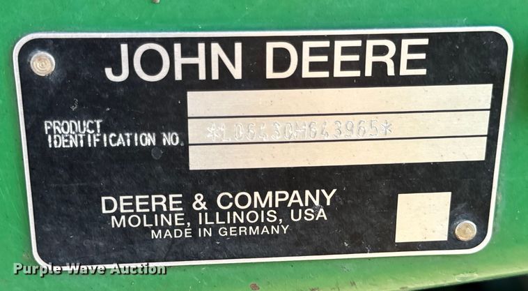 image for item EH6995 2010 John Deere 6430 Premium MFWD tractor