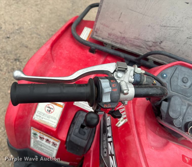 image for item EI4037 2014 Yamaha Grizzly 350 ATV