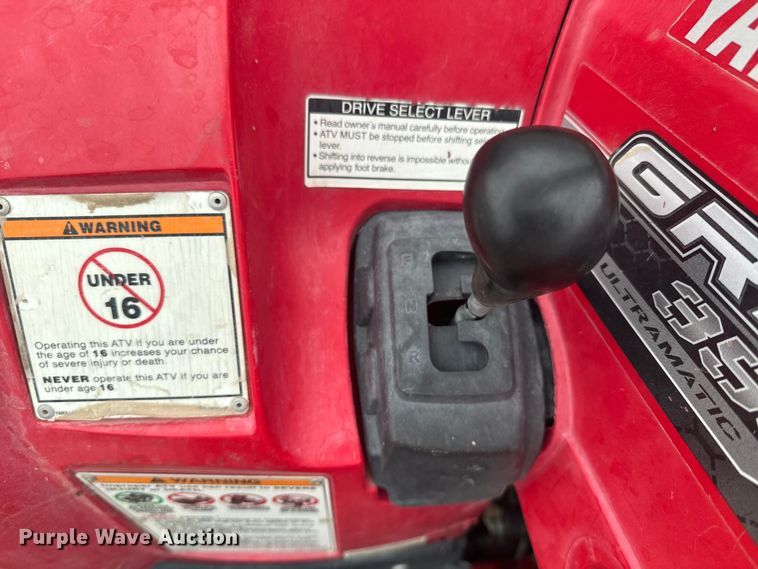 image for item EI4037 2014 Yamaha Grizzly 350 ATV