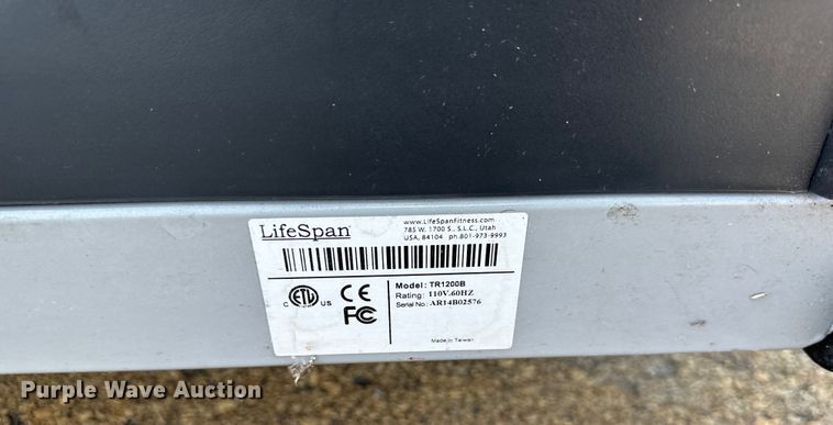 image for item EJ7100 Lifespan TR1200DT treadmill
