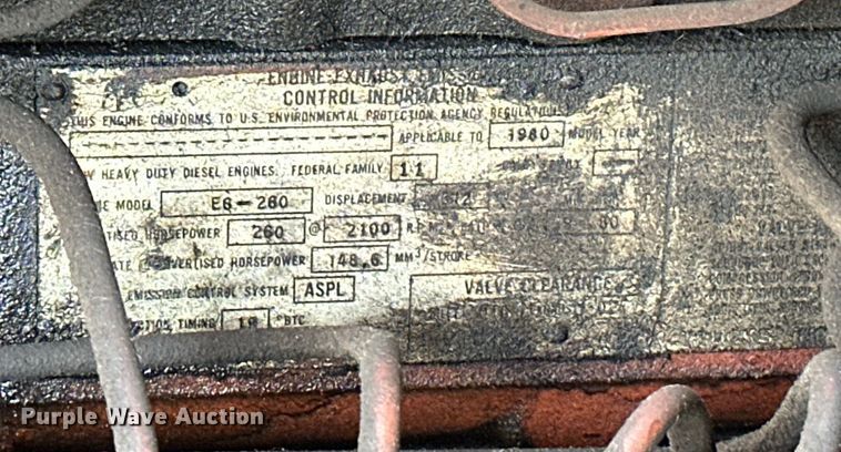 image for item EJ8870 1981 Mack MC611FG rescue vehicle