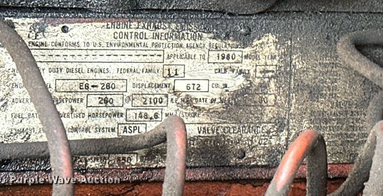 image for item EJ8870 1981 Mack MC611FG rescue vehicle