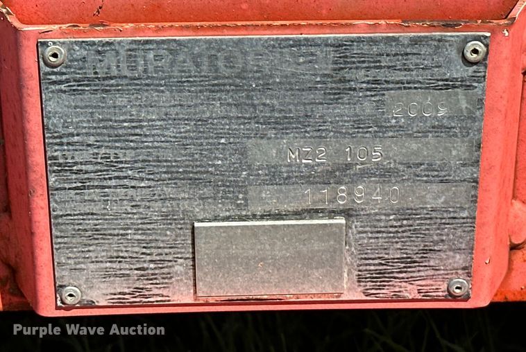 image for item EJ8876 2009 Murator  MZ2 105 offset rotary tiller