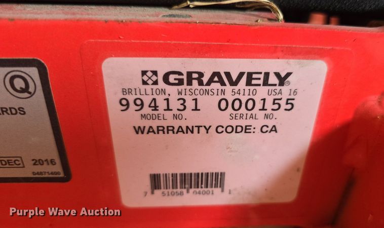 image for item EK6381 Gravely Pro Stance 994131 ZTR lawn mower