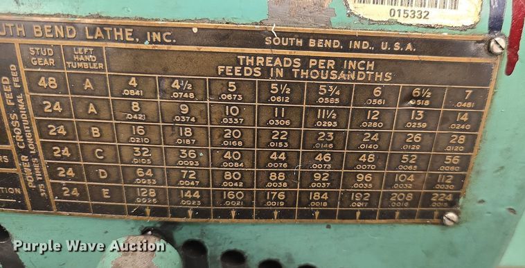 image for item EK6410 South Bend lathe