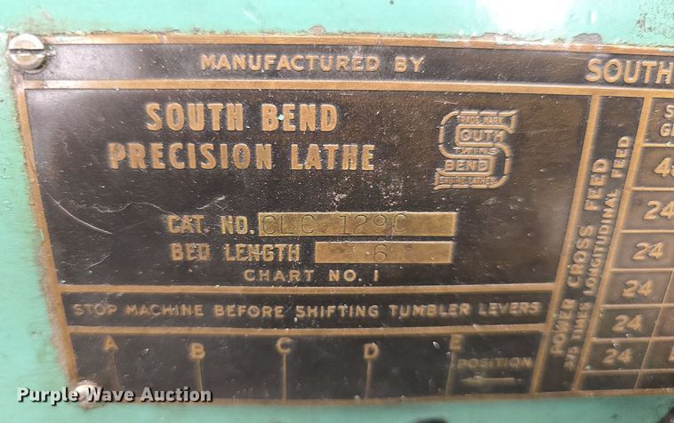 image for item EK6410 South Bend lathe