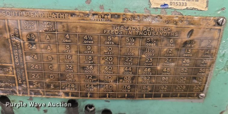 image for item EK6411 South Bend lathe