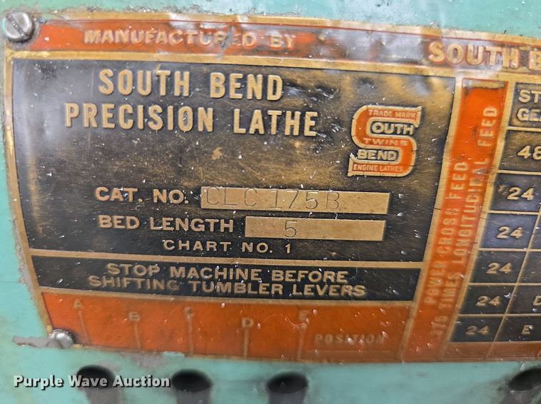 image for item EK6412 South Bend lathe