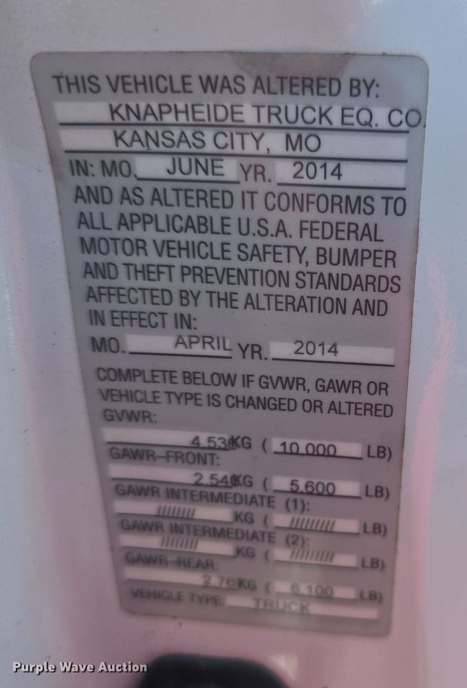 image for item EK6419 2015 Ford F250 Super Duty pickup truck