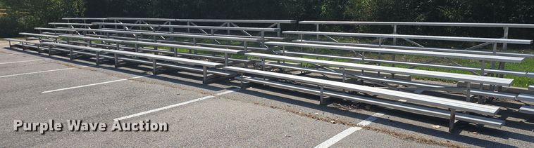 image for item EK6421 (7) sections of aluminum bleachers