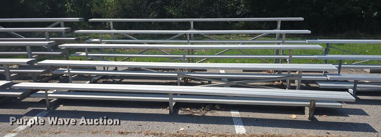 image for item EK6421 (7) sections of aluminum bleachers