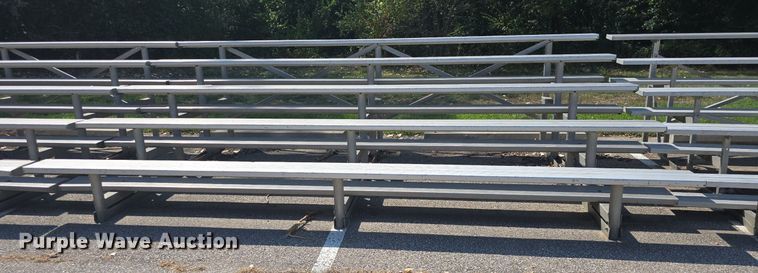 image for item EK6421 (7) sections of aluminum bleachers