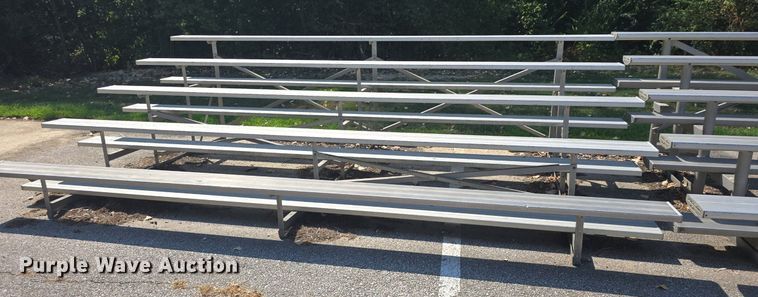 image for item EK6421 (7) sections of aluminum bleachers