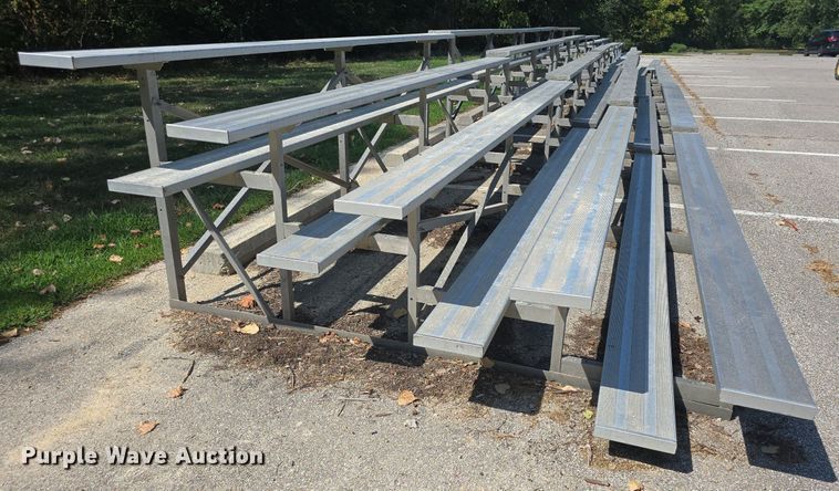 image for item EK6421 (7) sections of aluminum bleachers