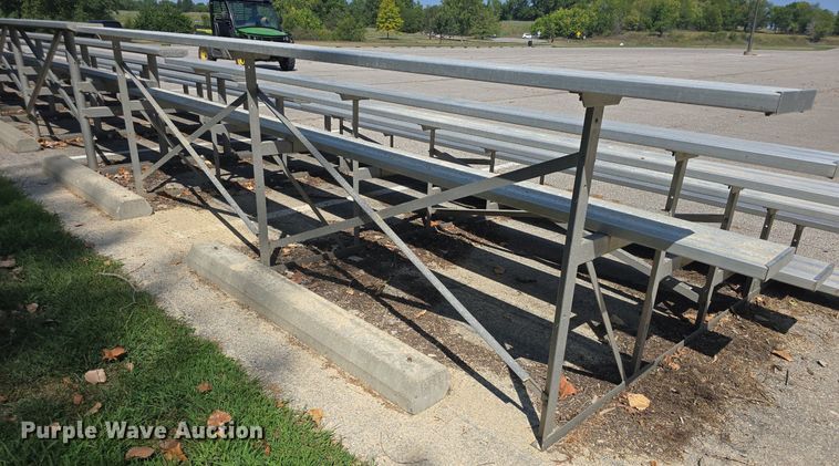 image for item EK6421 (7) sections of aluminum bleachers