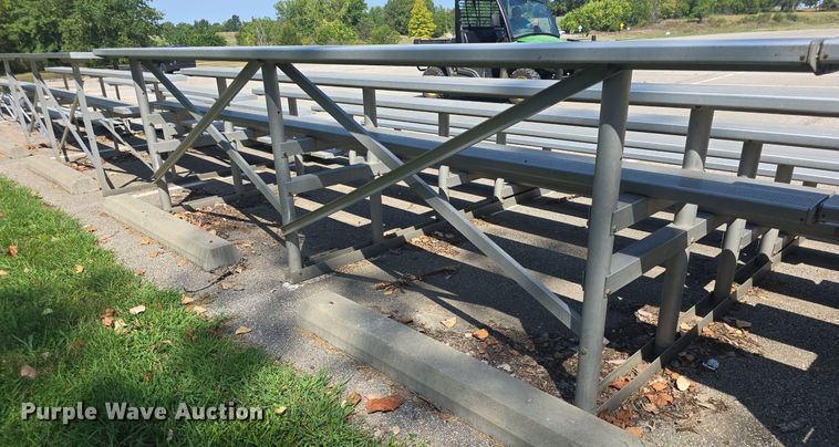 image for item EK6421 (7) sections of aluminum bleachers