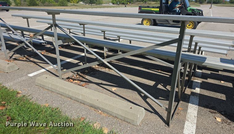 image for item EK6421 (7) sections of aluminum bleachers