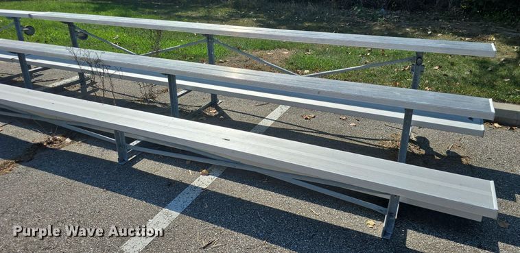 image for item EK6421 (7) sections of aluminum bleachers