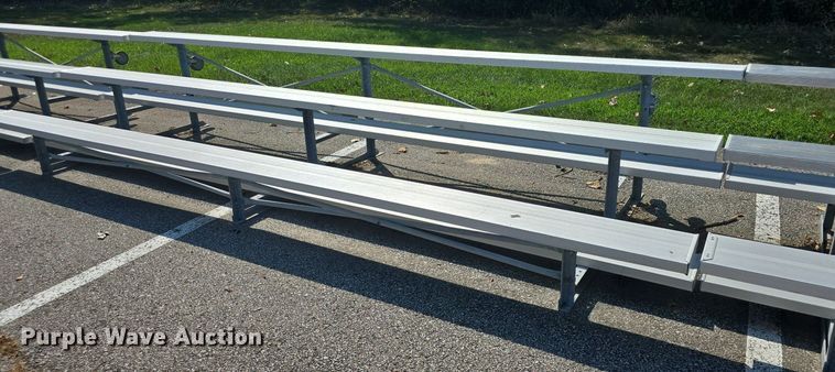 image for item EK6421 (7) sections of aluminum bleachers