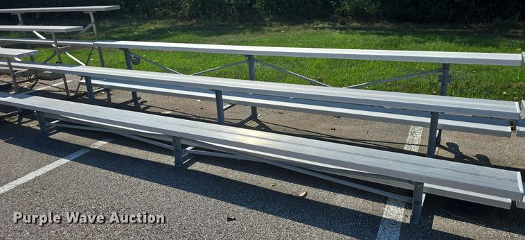 image for item EK6421 (7) sections of aluminum bleachers