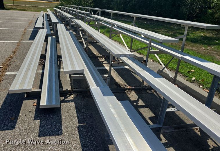 image for item EK6421 (7) sections of aluminum bleachers