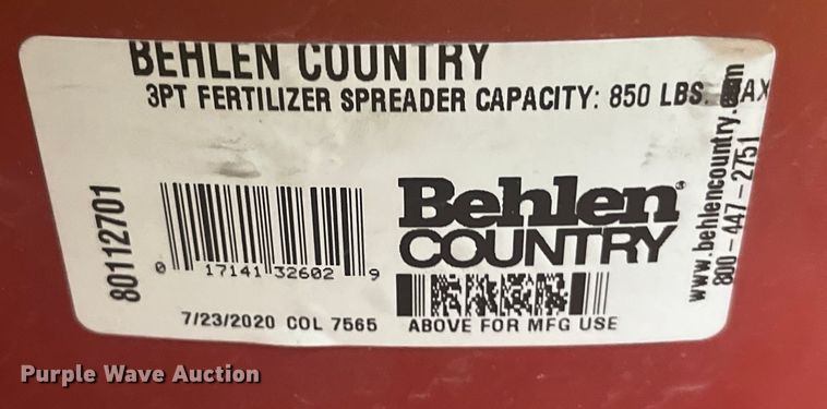 image for item EK8962 Behlen Country spreader