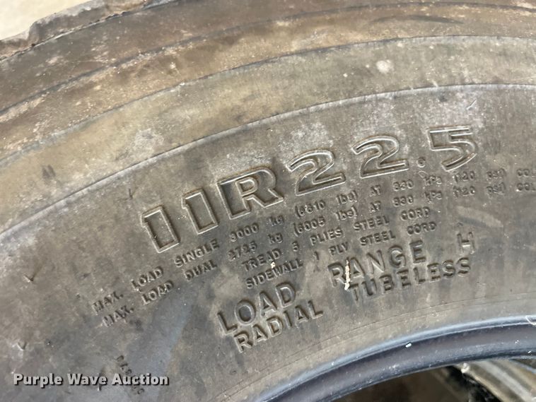 image for item EK8976 (2) 11R22.5 tires