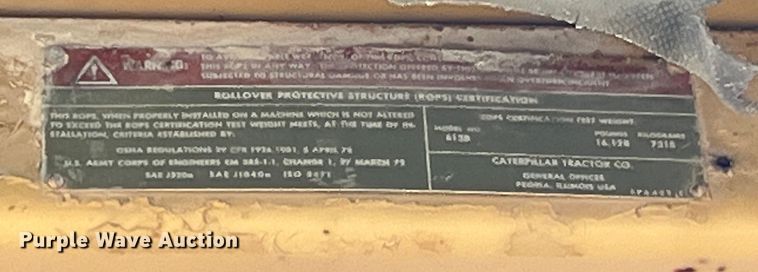 image for item EK8982 1982 Caterpillar  613B scraper