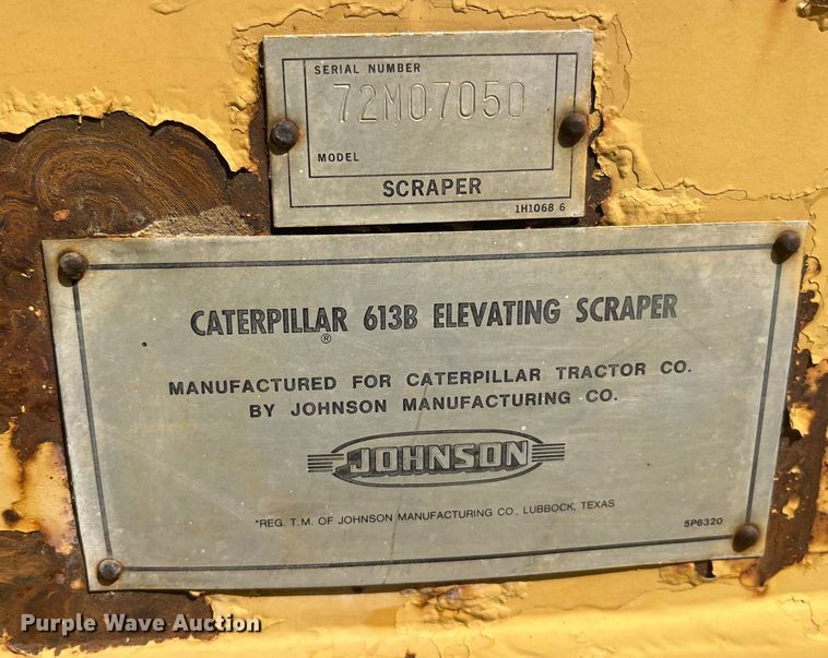 image for item EK8982 1982 Caterpillar  613B scraper