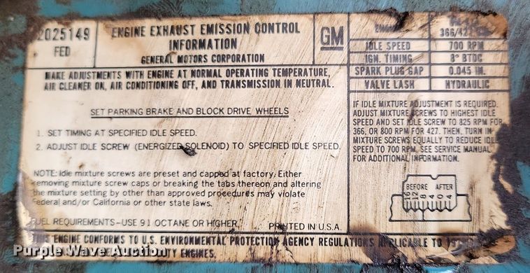 image for item KA9871 1978 Chevrolet  C65 dump truck