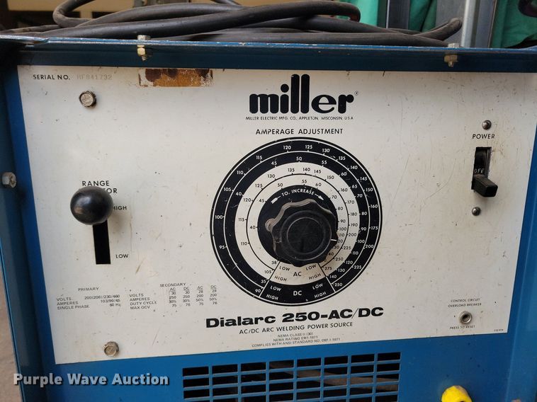image for item KA9883 Miller Dialarc 250 welder