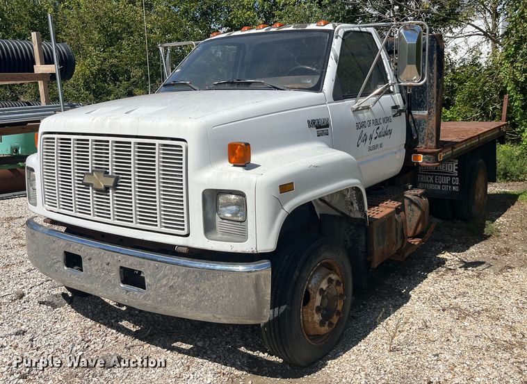 image for item LC9034 1991 Chevrolet Kodiak C6500 flatbed truck