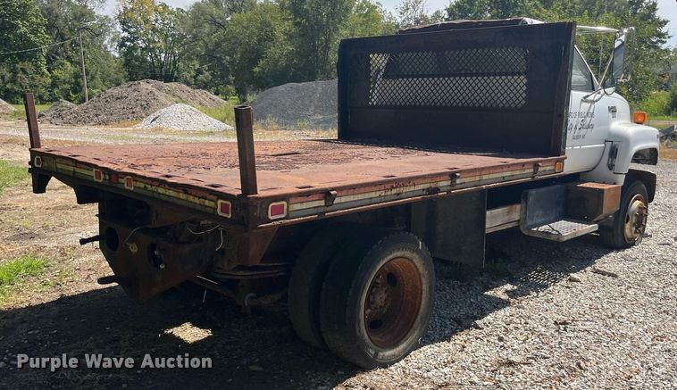 image for item LC9034 1991 Chevrolet Kodiak C6500 flatbed truck