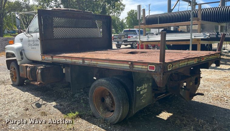image for item LC9034 1991 Chevrolet Kodiak C6500 flatbed truck