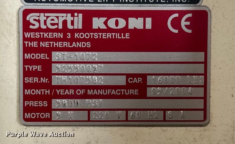 image for item LR9434 Stertil Koni  four post lift