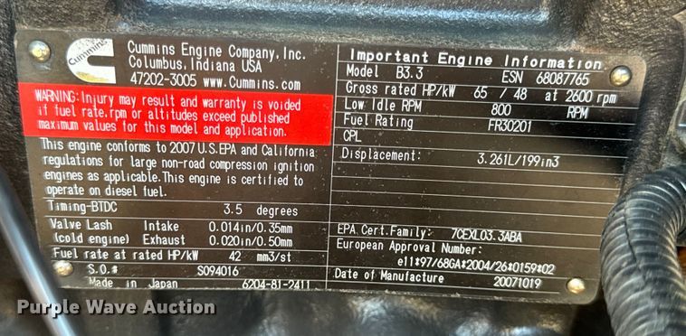 image for item OF9974 2009 O'Brien 7040-SC sewer jetter trailer