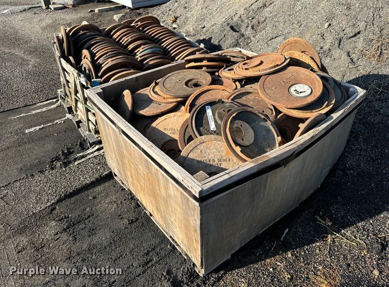 image for item OF9975 (2) pallets of C&B water meter covers