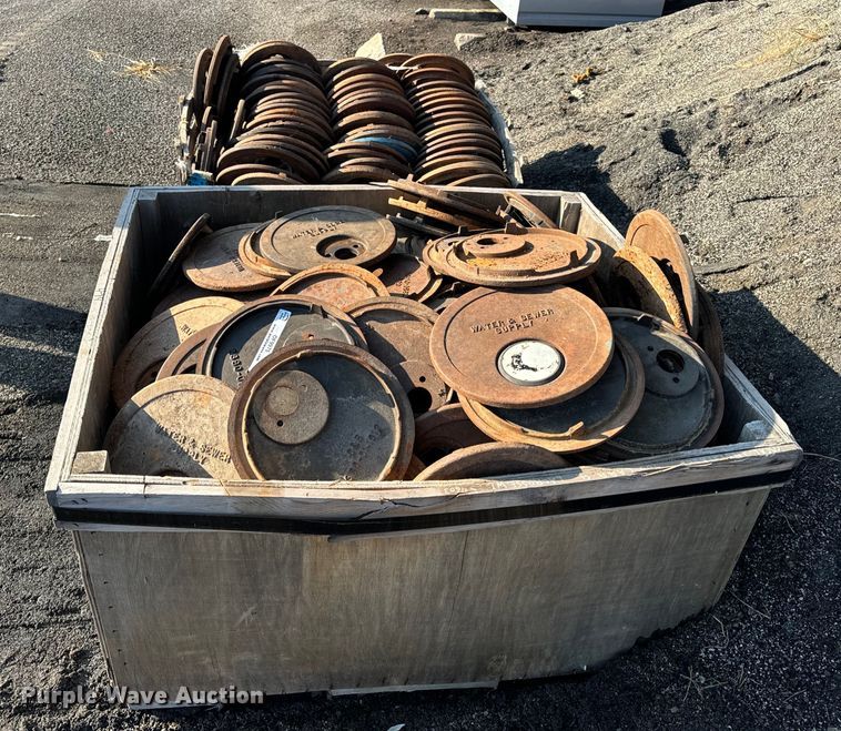 image for item OF9975 (2) pallets of C&B water meter covers