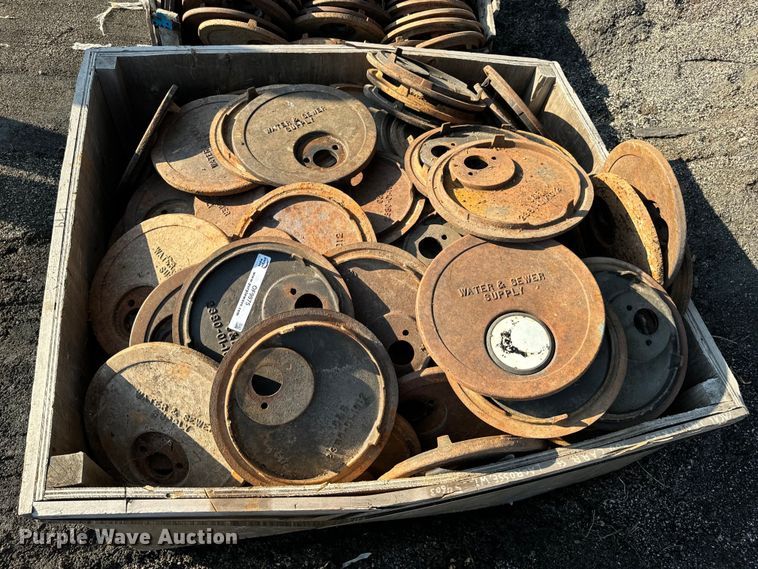 image for item OF9975 (2) pallets of C&B water meter covers