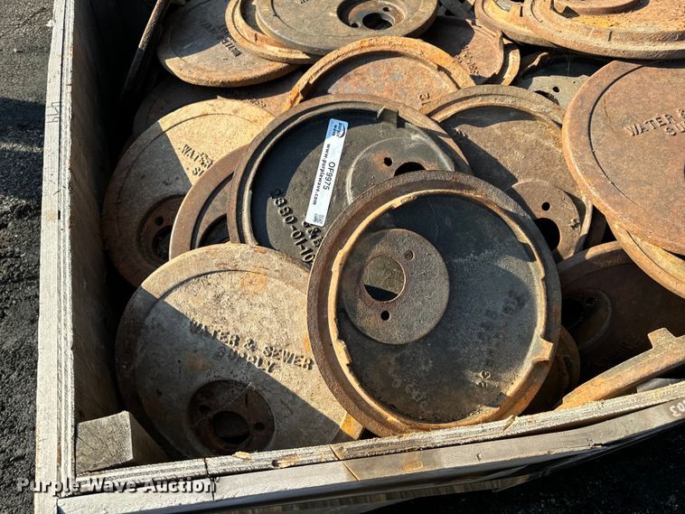 image for item OF9975 (2) pallets of C&B water meter covers