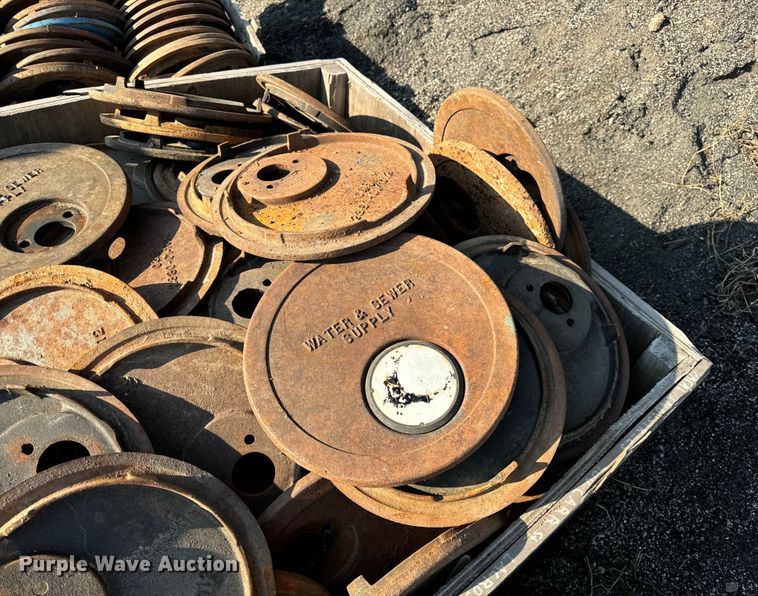 image for item OF9975 (2) pallets of C&B water meter covers