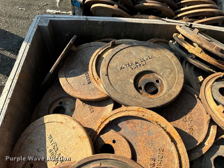 image for item OF9975 (2) pallets of C&B water meter covers