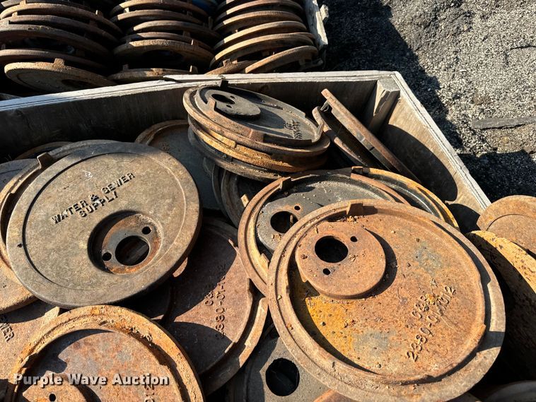 image for item OF9975 (2) pallets of C&B water meter covers