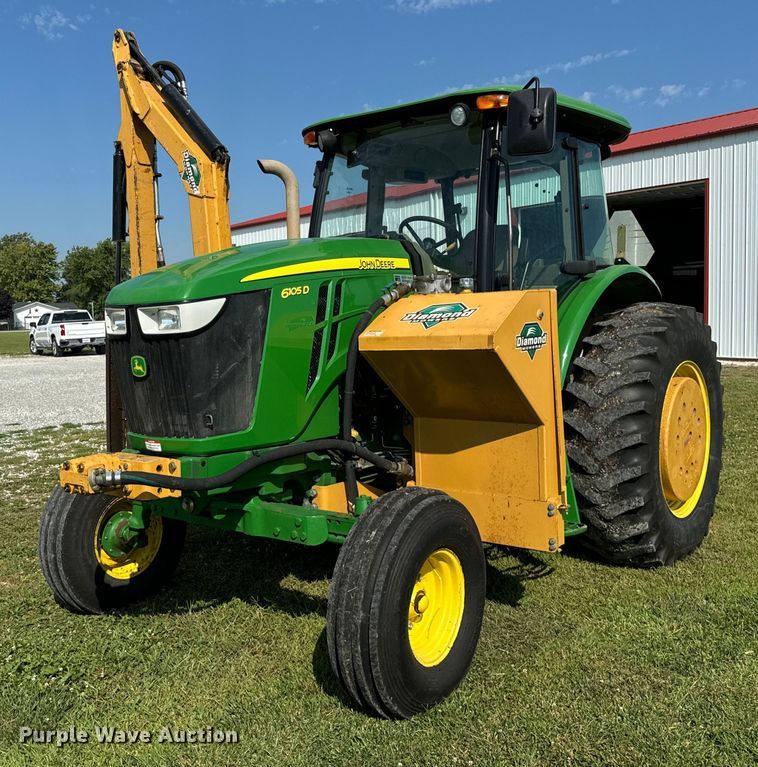 image for item OG9648 2014 John Deere  6105D tractor