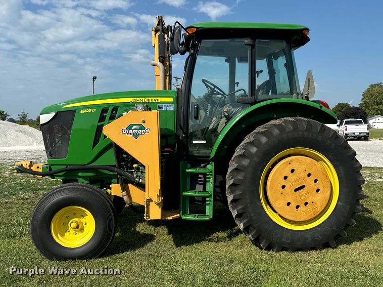 image for item OG9648 2014 John Deere  6105D tractor